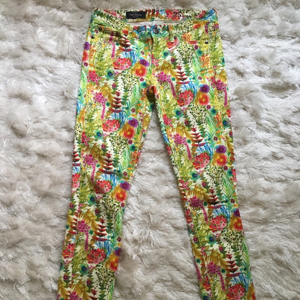 J.Crew Toothpick floral jeans — Liberty of London
